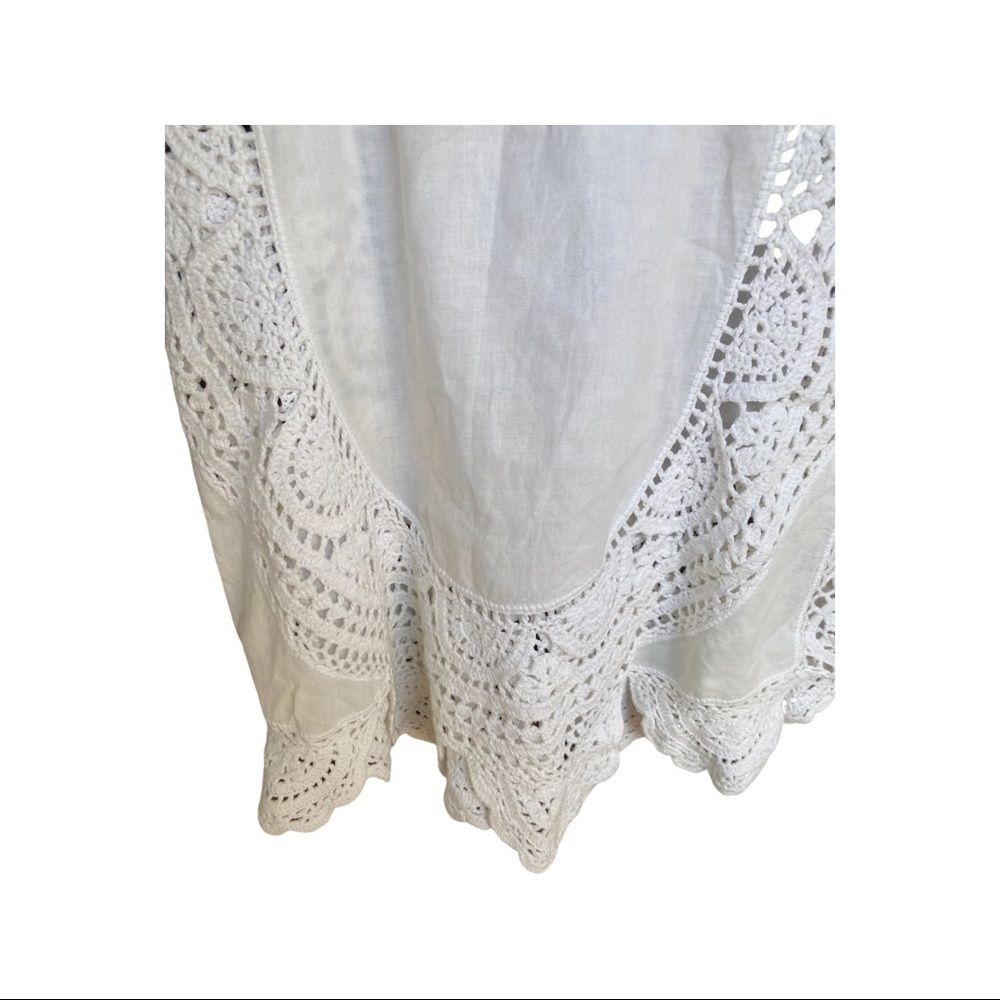 Melissa Odabash White Crochet Mini Dress | Size S | Resort Beach Cover Up - Picture 3 of 7